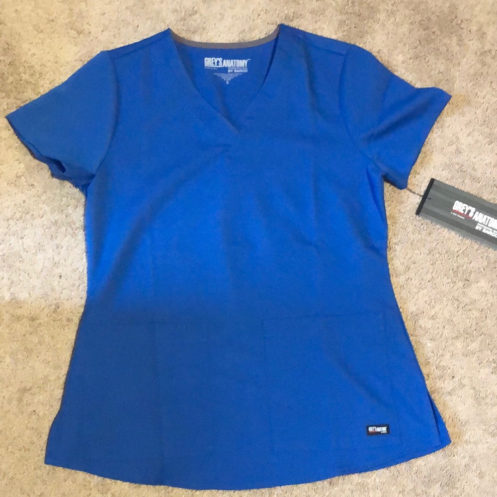 Brand New Royal Blue Scrub Top